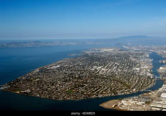 Satellite View of Alameda, CA