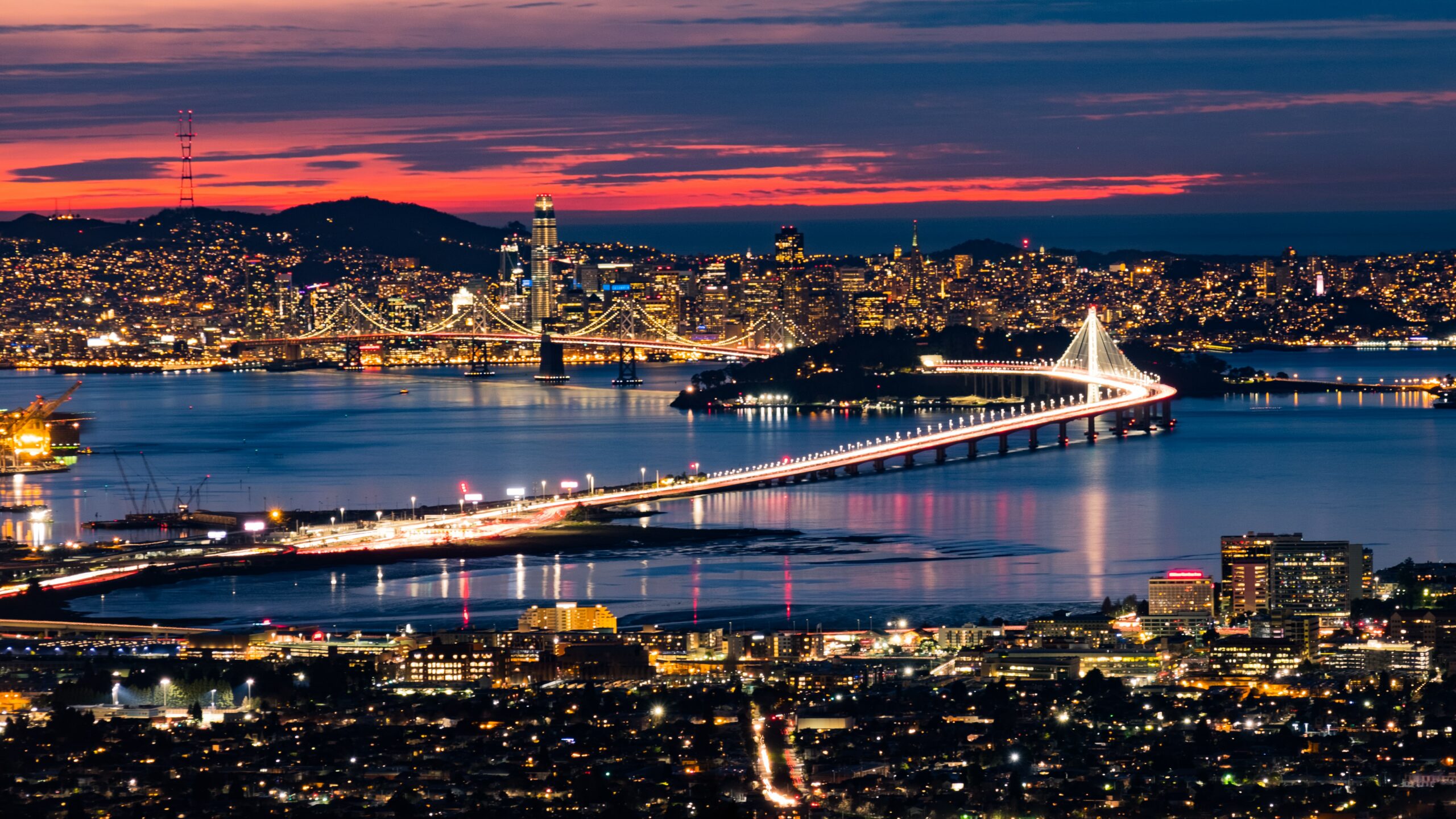 City Lights of Bay Area, CA
