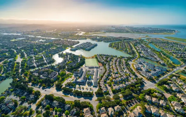 Satellite View of Foster City, CA