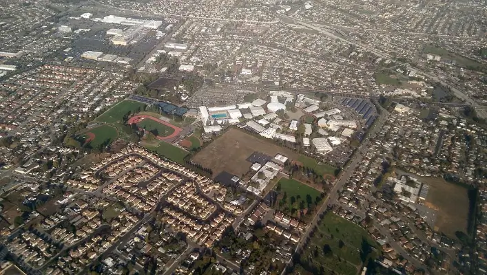 Satellite View of Hayward, CA