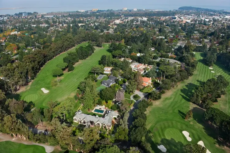 Satellite View of Hillsborough, CA
