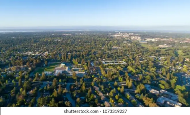 Satellite View of Menlo Park, CA