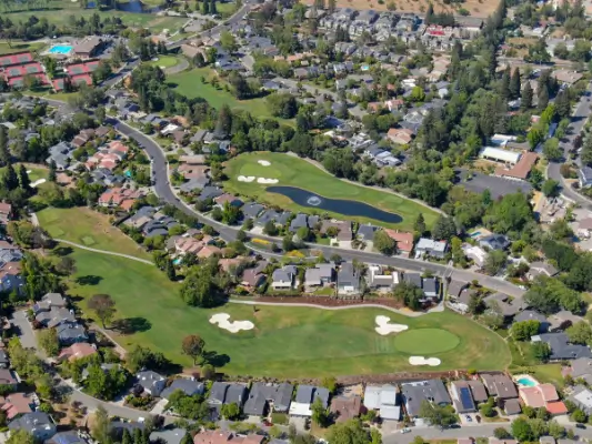 Satellite View of Moraga, CA