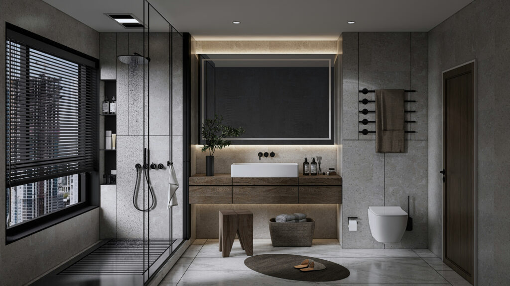spa-inspired bathroom remodel