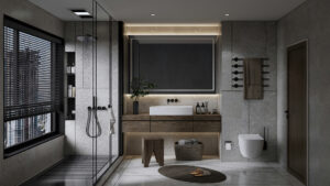spa-inspired bathroom remodel